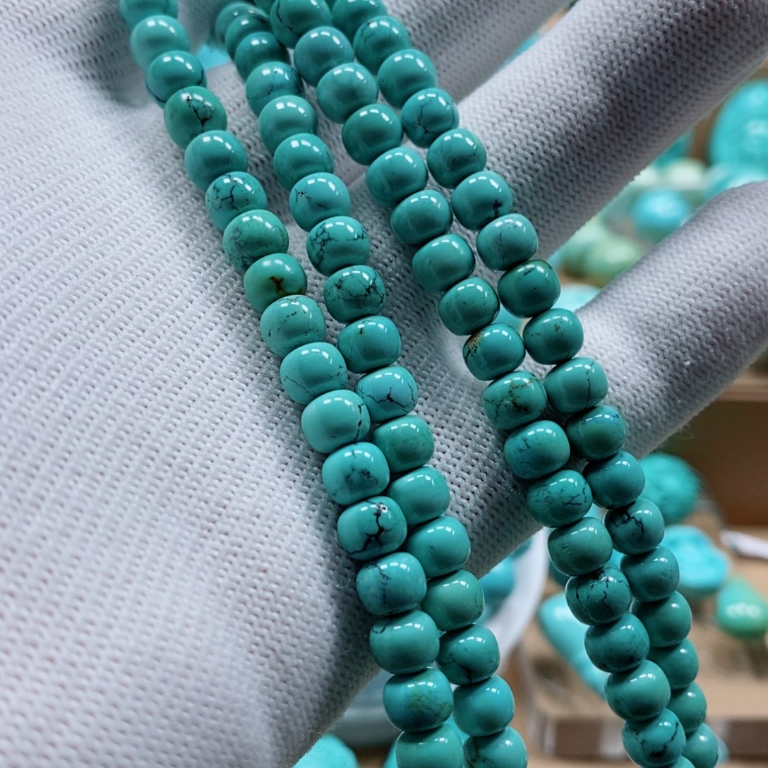 绿松石珠宝奇石未镶嵌丙**火