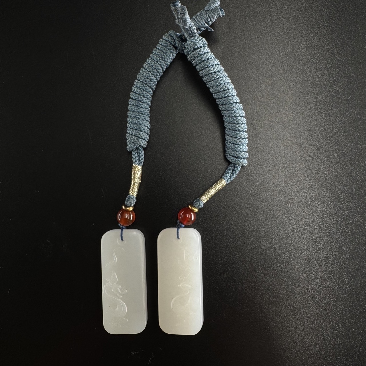 28和田羊脂白玉对牌/802590保利厦门拍卖