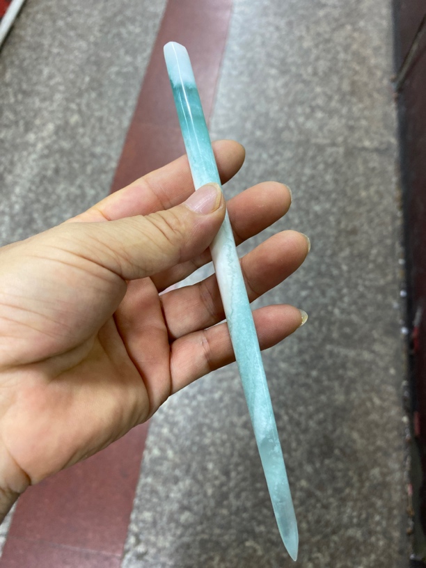 天然岫玉天青冻发簪多样发货古典国风