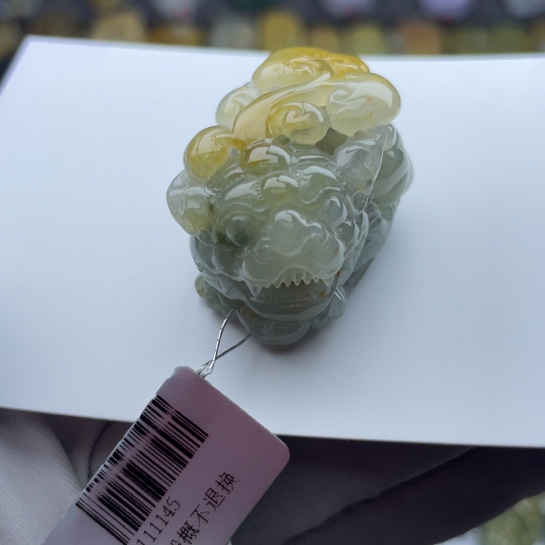 翡翠颈饰未镶嵌貔貅