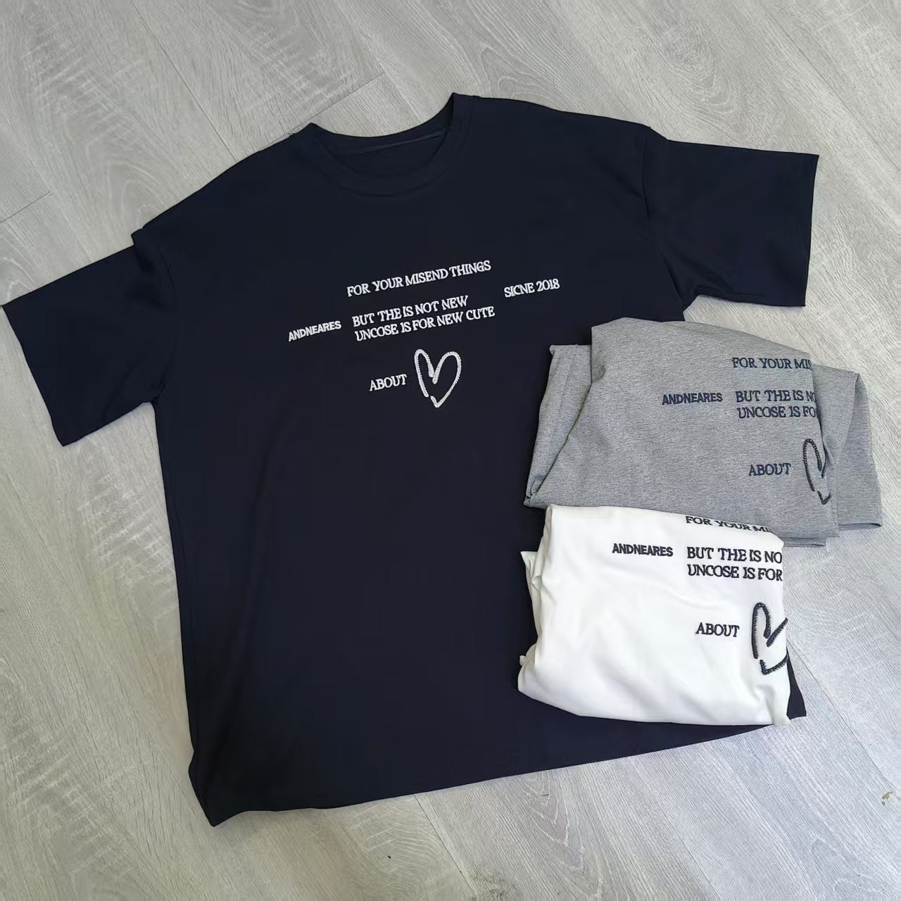 LXR定制不支持7天无理由字母时尚圆领t恤2163