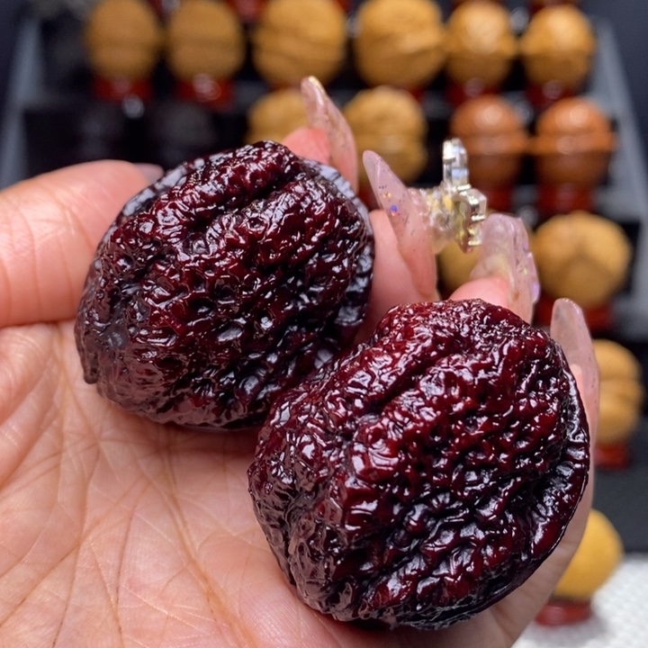 文玩核桃把件蝴蝶蝉62号