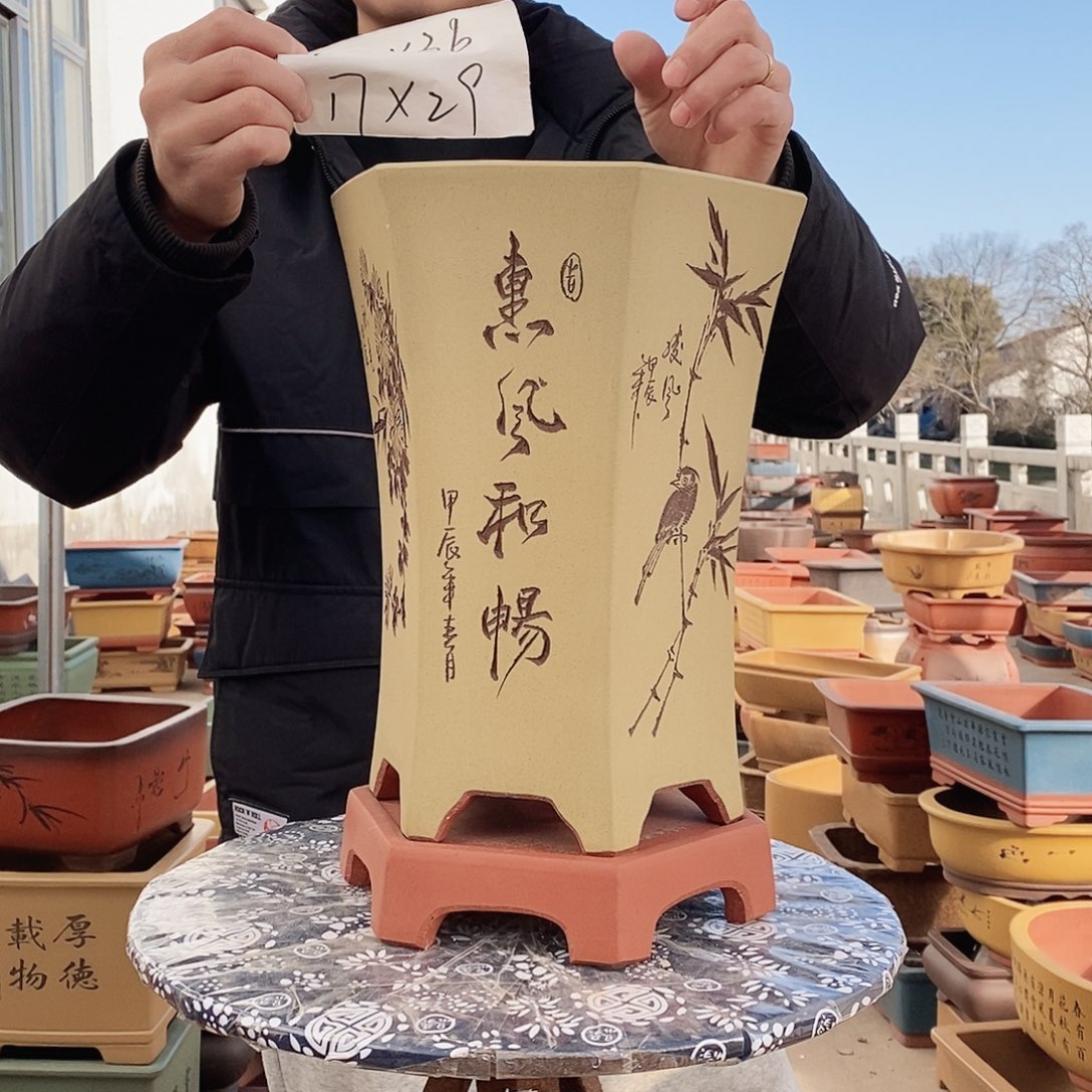 紫砂花盆紫砂花盆