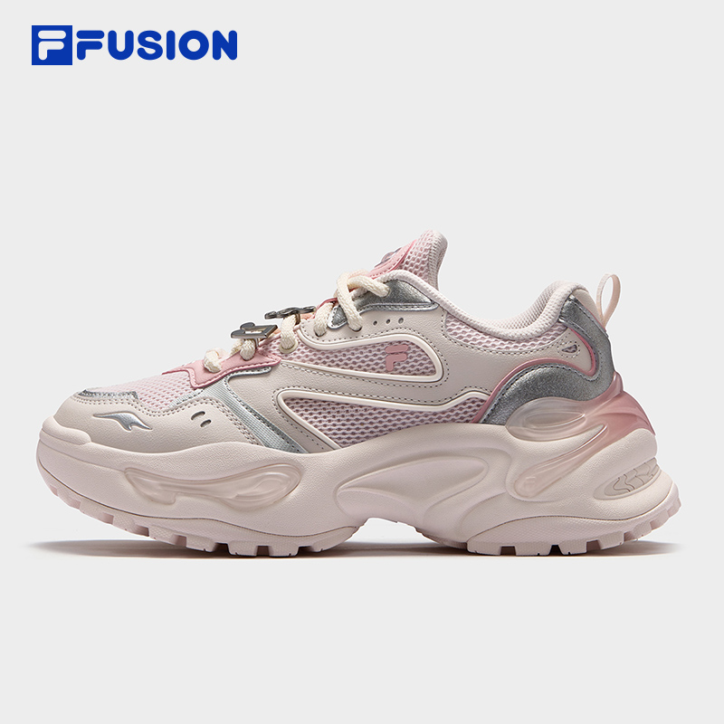 FILA FUSION斐乐潮牌女鞋EVA厚底潮鞋2025夏新款时尚休闲鞋老爹鞋
