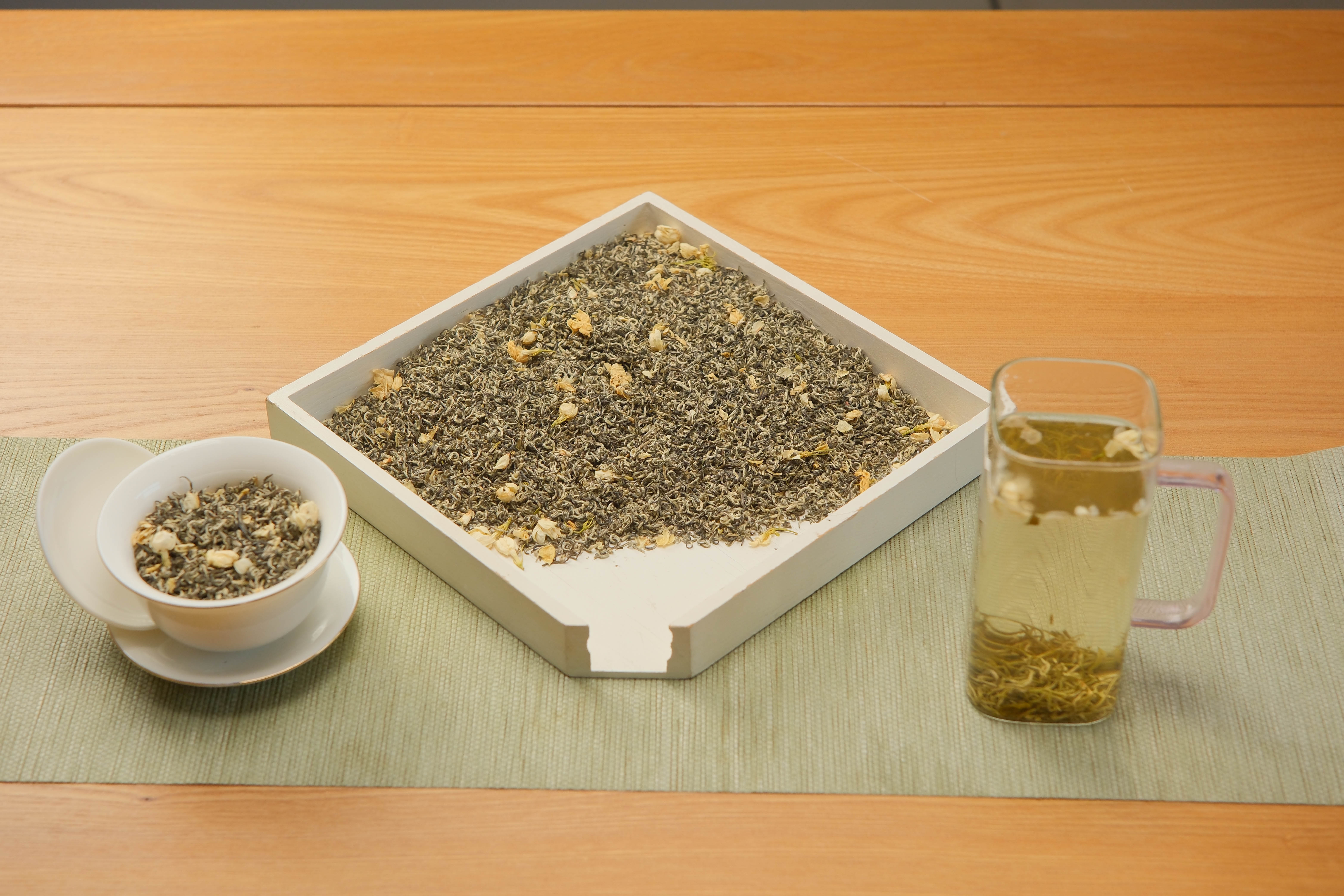 2025年新茶茉莉花茶（飘雪2号）四川茶坯