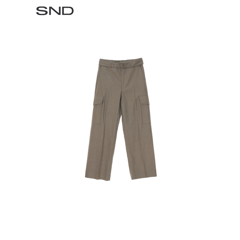  【AURALEE 设计师品牌】SND AW25 配腰带宽松长裤