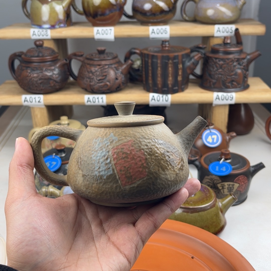 壶被**弃福利价建水紫陶老手艺人全手工制作