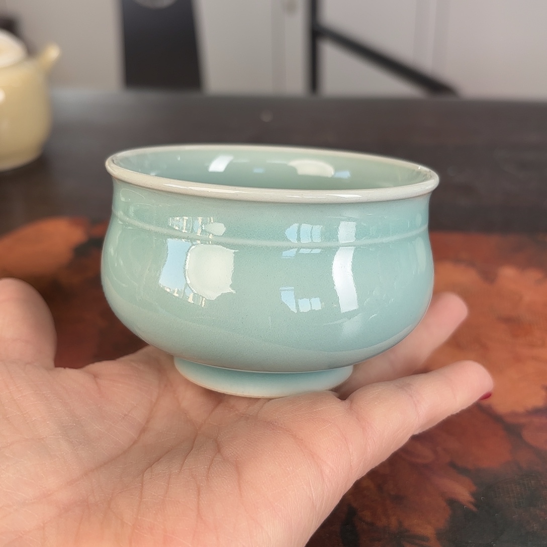 龙泉云间青瓷小米茶器