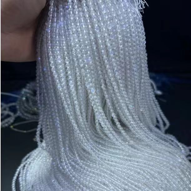 天然蓝月光卡3.7mm-4.2mm左右半成品长链（多样性发一条）/绕手双圈