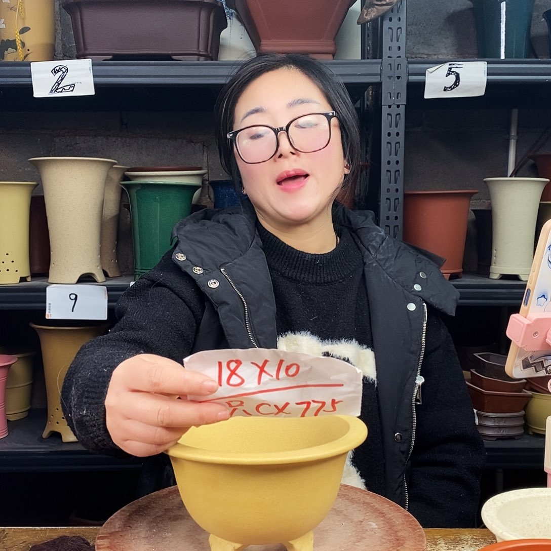 紫砂一只花盆货号CX775