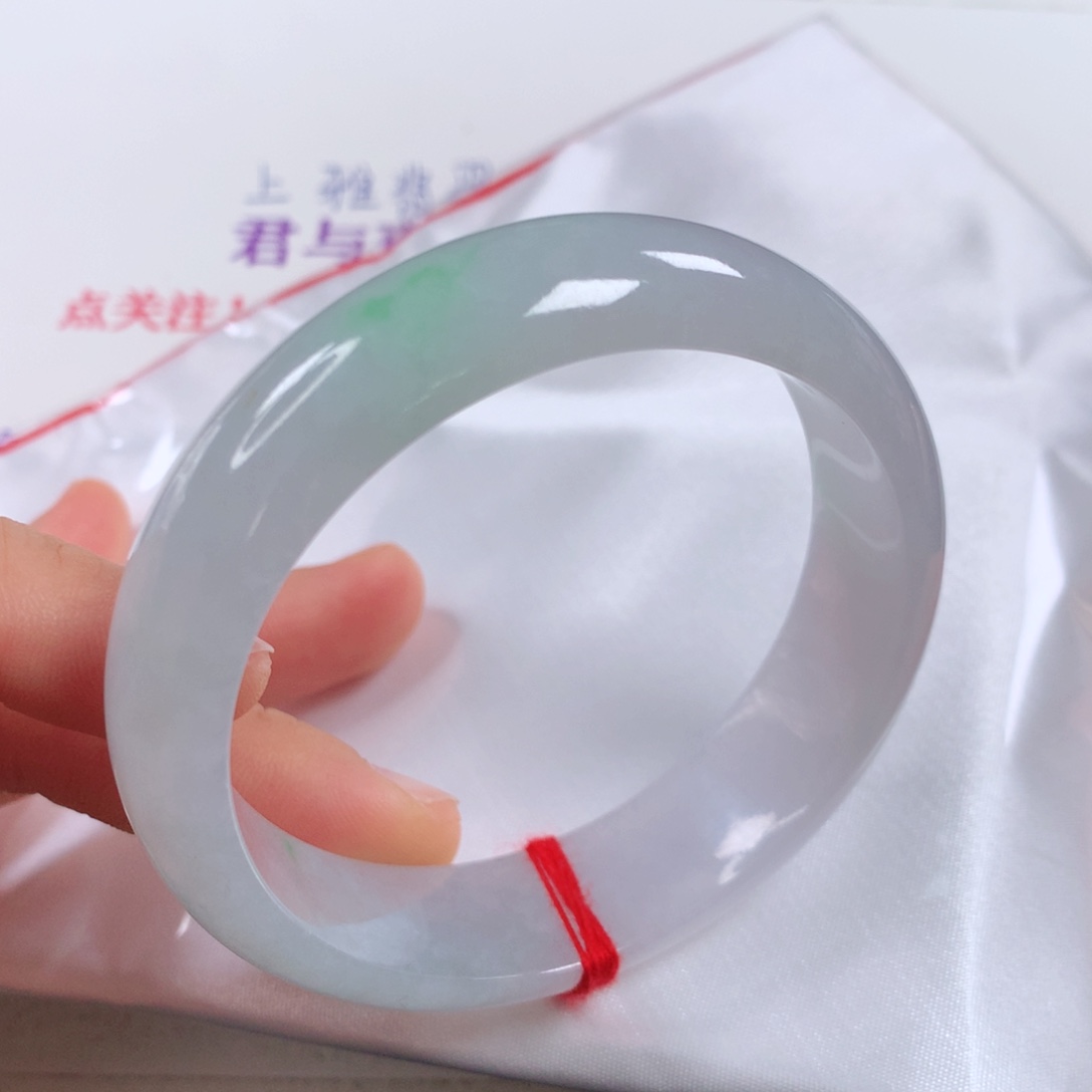 未镶嵌手镯翡翠小宽胎②④⑥白底青