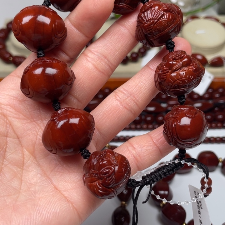 手串/手链橄榄核熊**生精品玉化