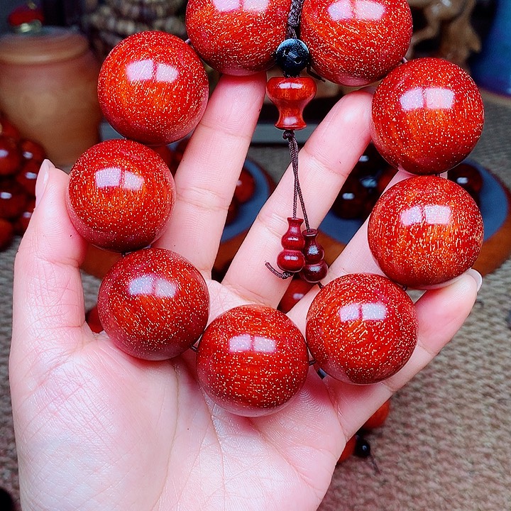 檀香紫檀（小叶紫檀）桃3.0红