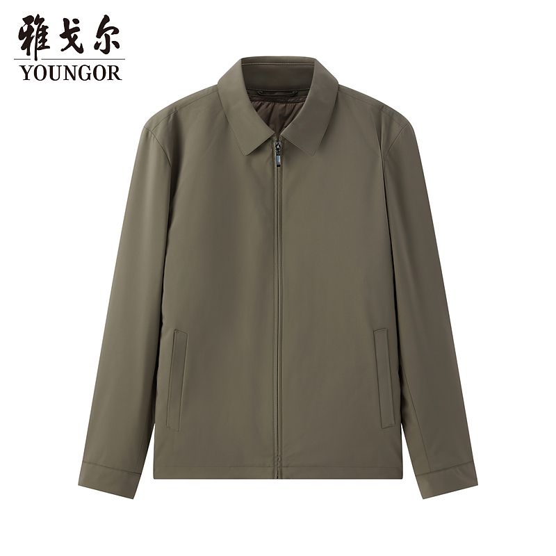 雅戈尔旗舰店男装秋冬外套可拆内胆翻领商务休闲职业夹克衫429974