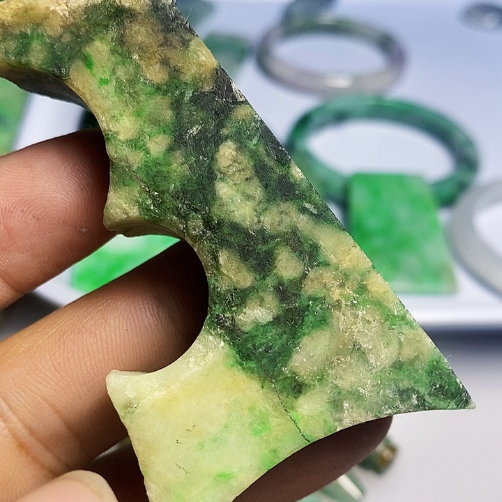 林***天翡翠散珠天然翡翠A货挂件