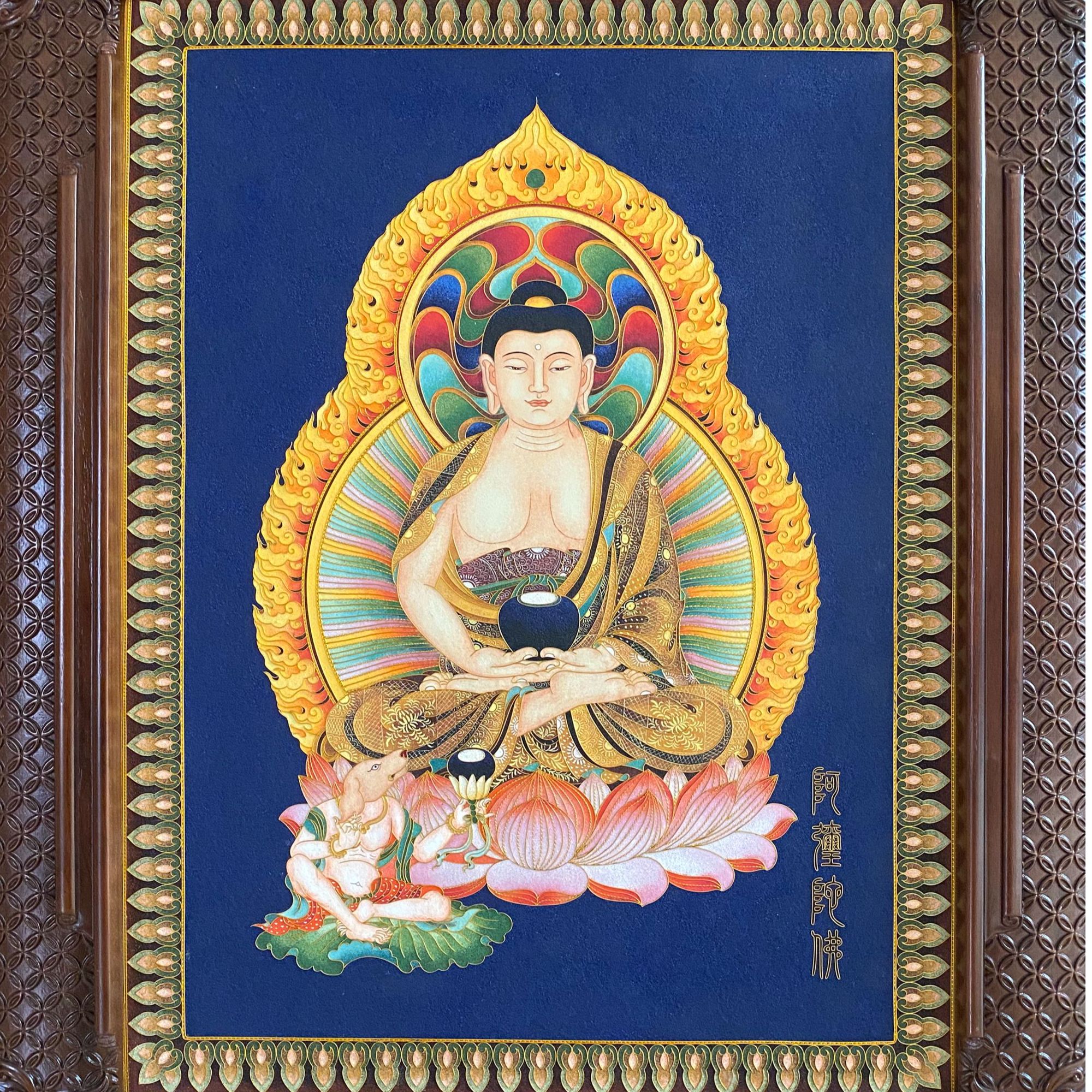 掐丝珐琅彩唐卡纯手工壁画景泰蓝祝福礼品（十二生肖系列）