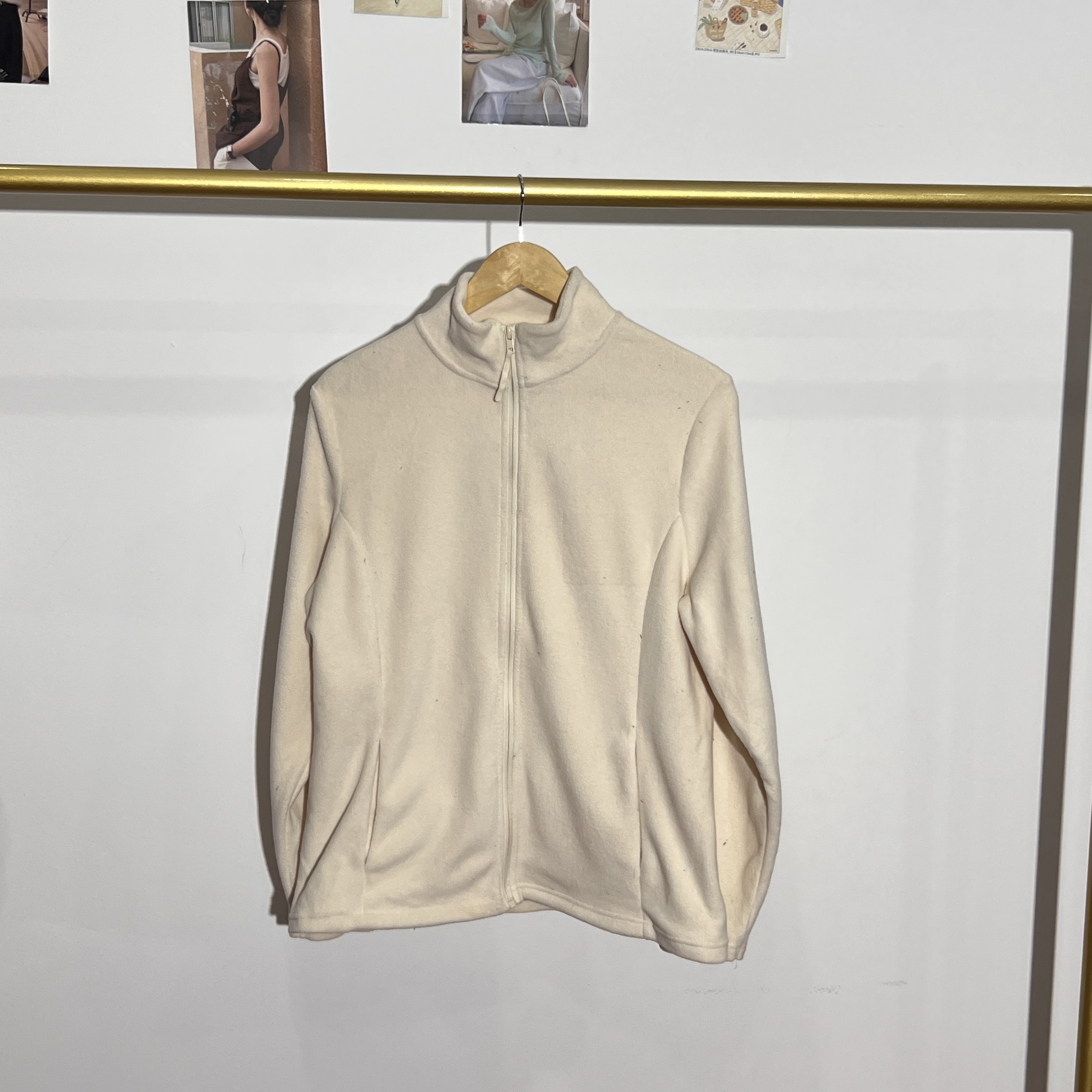 妮子服饰不褪色防风运动摇粒绒修身拉链女保暖时尚外套0711