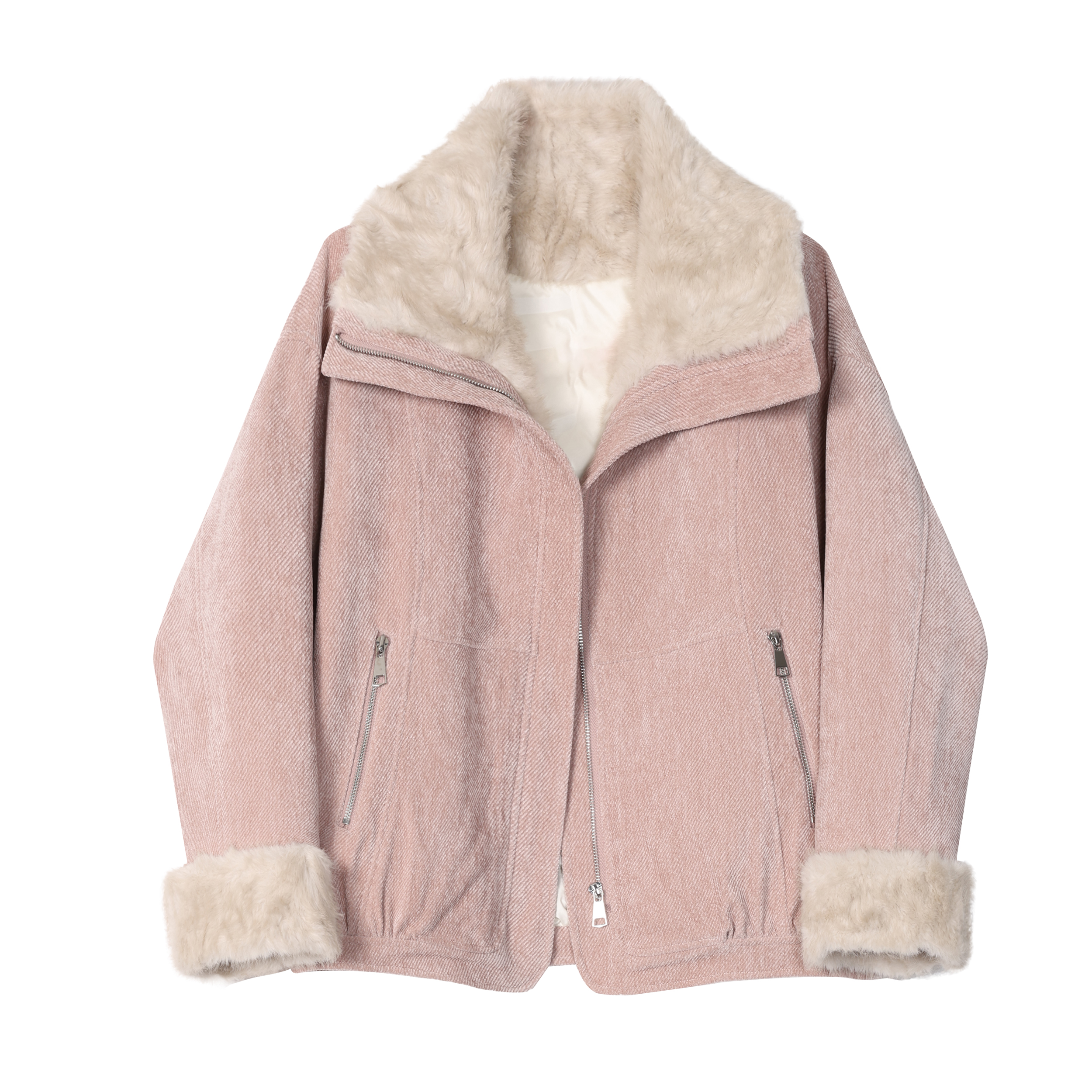 2025冬季翻毛领90白鸭绒羽绒服保暖小外套厚款