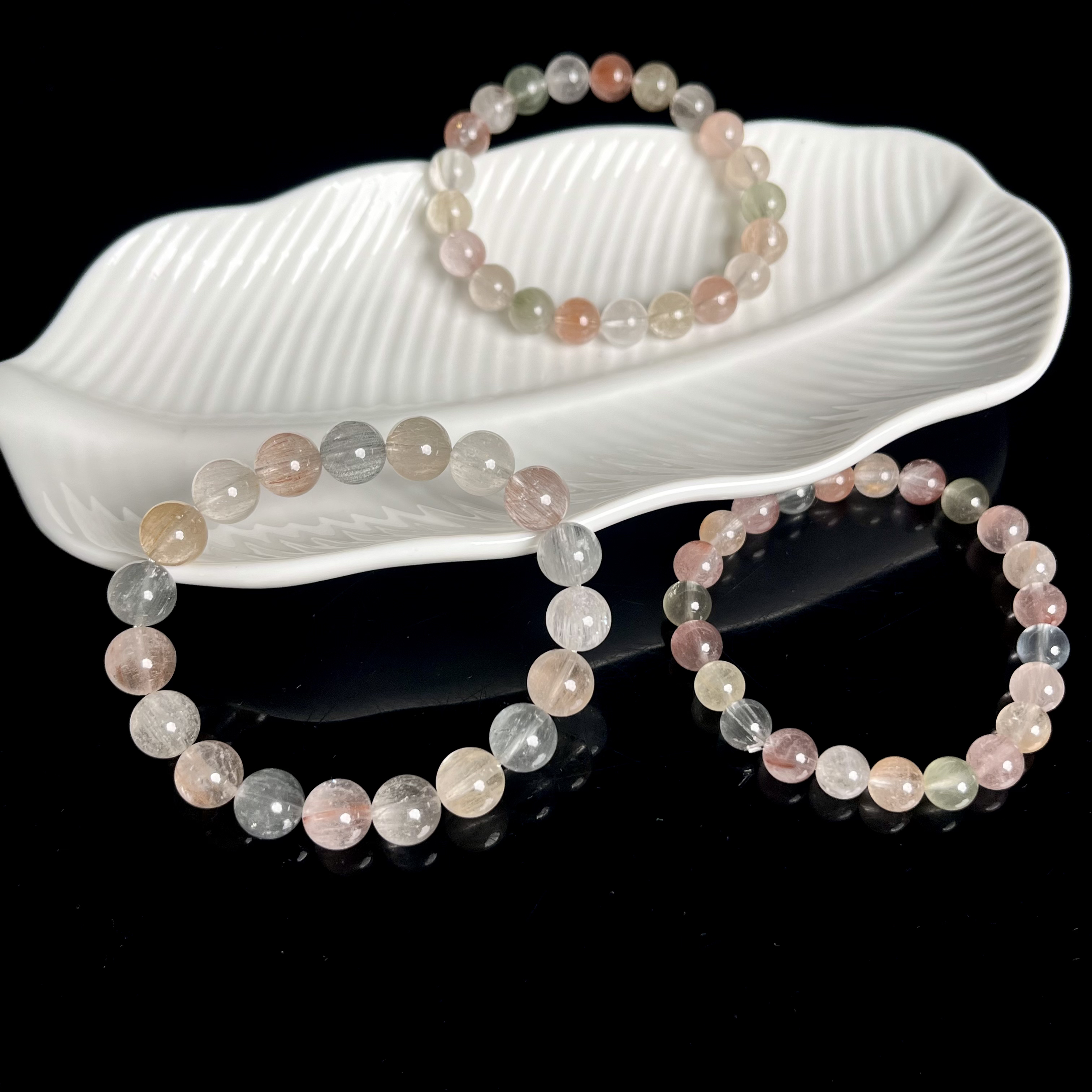 顺发彩兔毛手串手链N5006多样性发其一单圈时尚