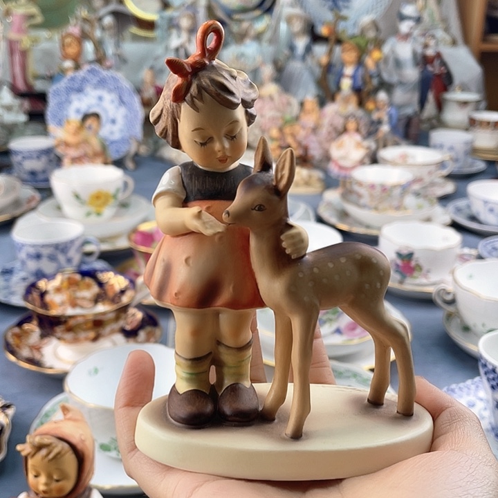 中古欧瓷瓷偶小房子