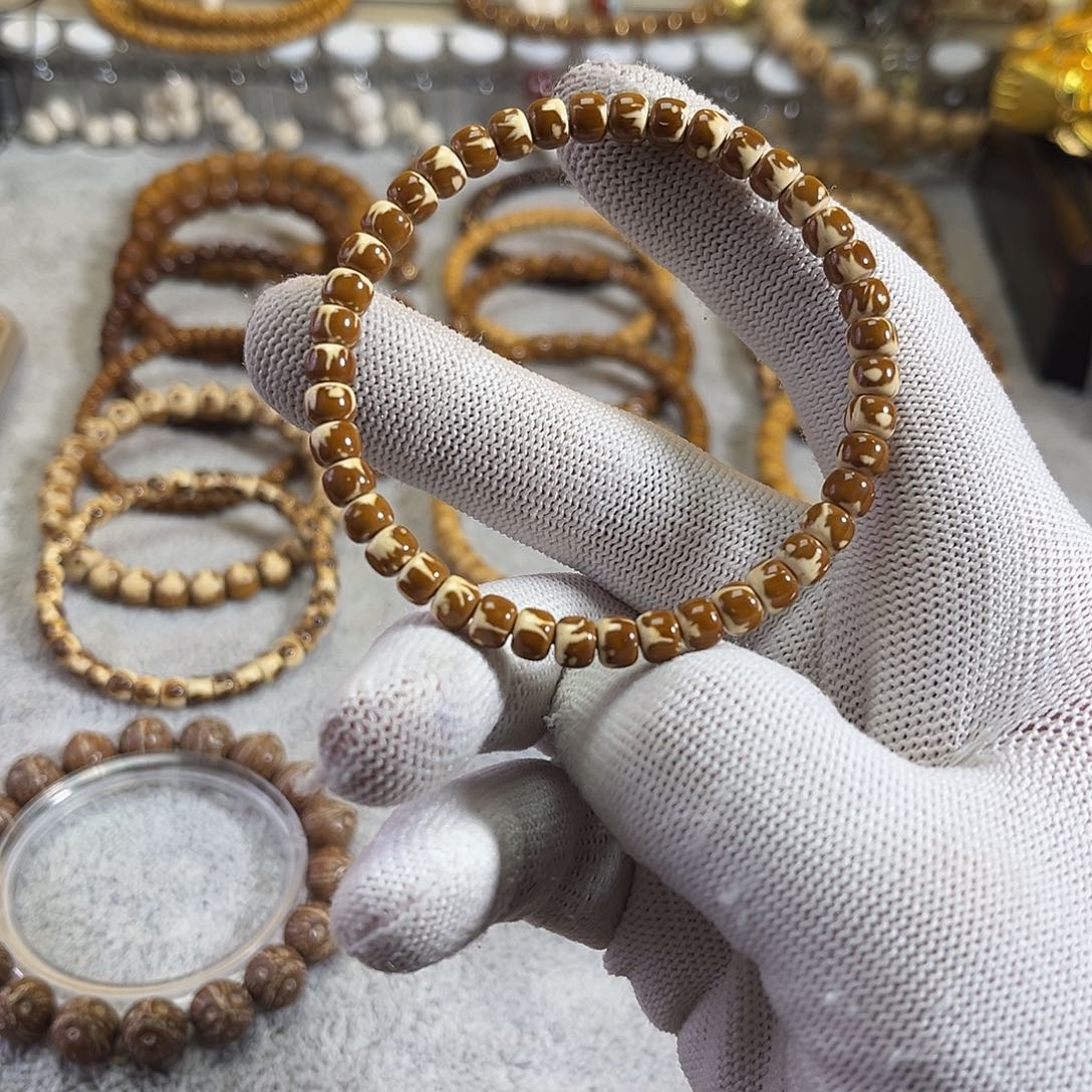 紫金鼠手串火焰纹老行