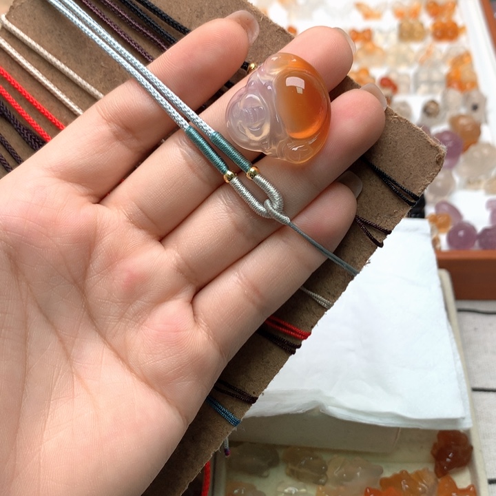 玛瑙/玉髓未镶嵌玛瑙25卡红佛