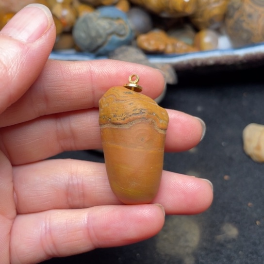 石材纯天然九眼页岩钱币石原石28