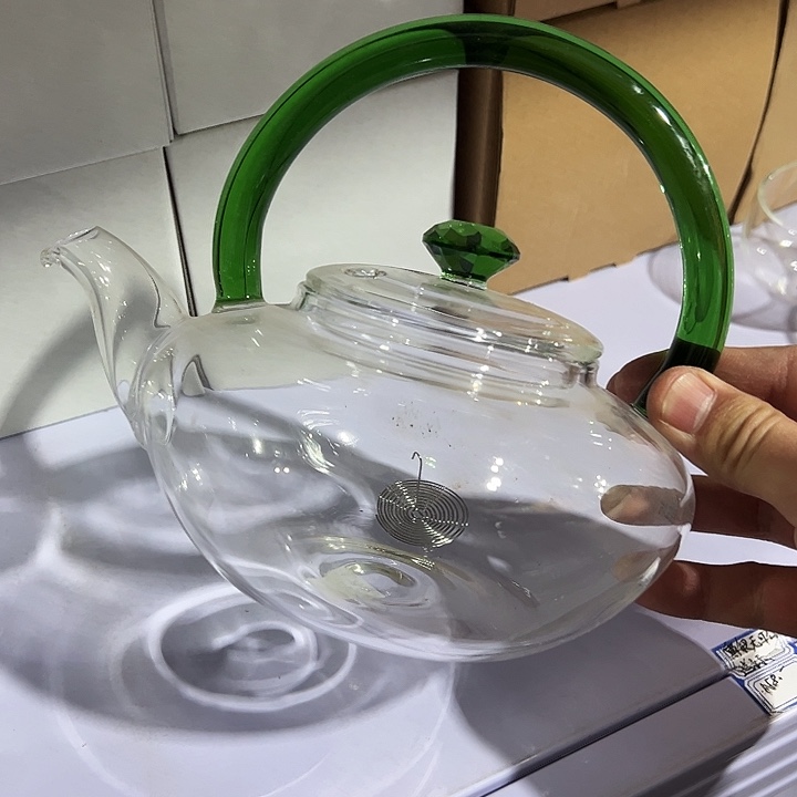 绿色 提梁壶煮茶壶 