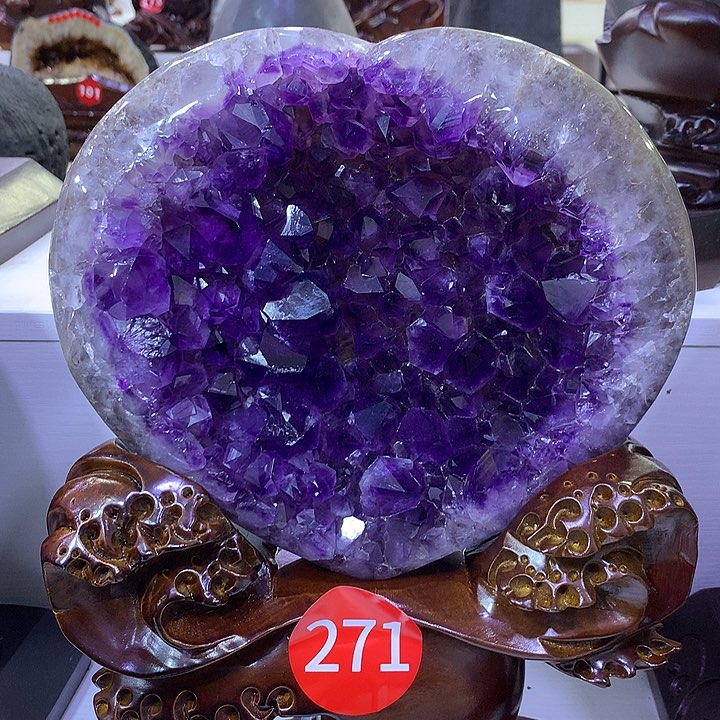 紫晶大型摆件（非配饰）未镶嵌蛋