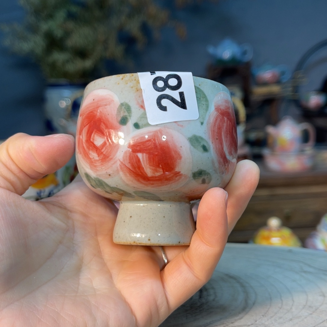 杯素浅陶瓷手工手绘