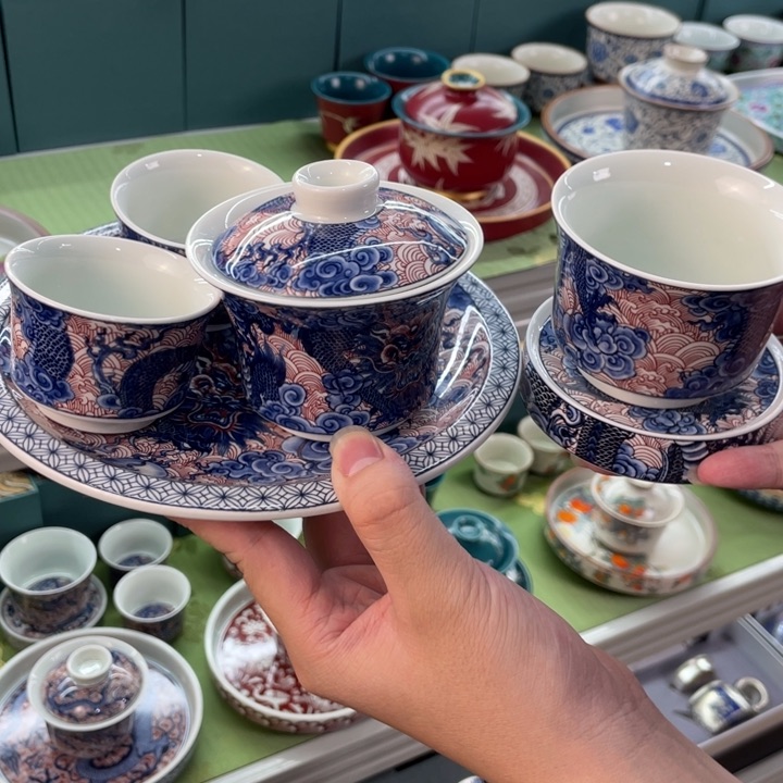 景德镇陶瓷盖碗茶具