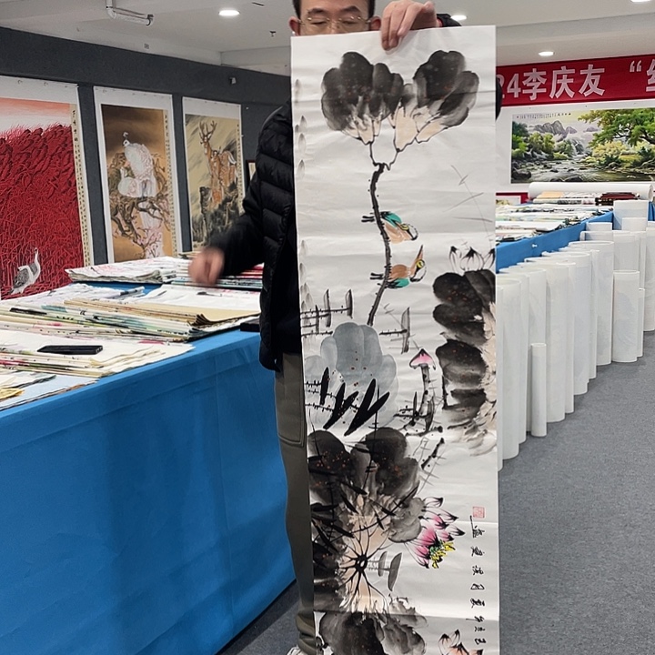 国画今天上午国画作品展示