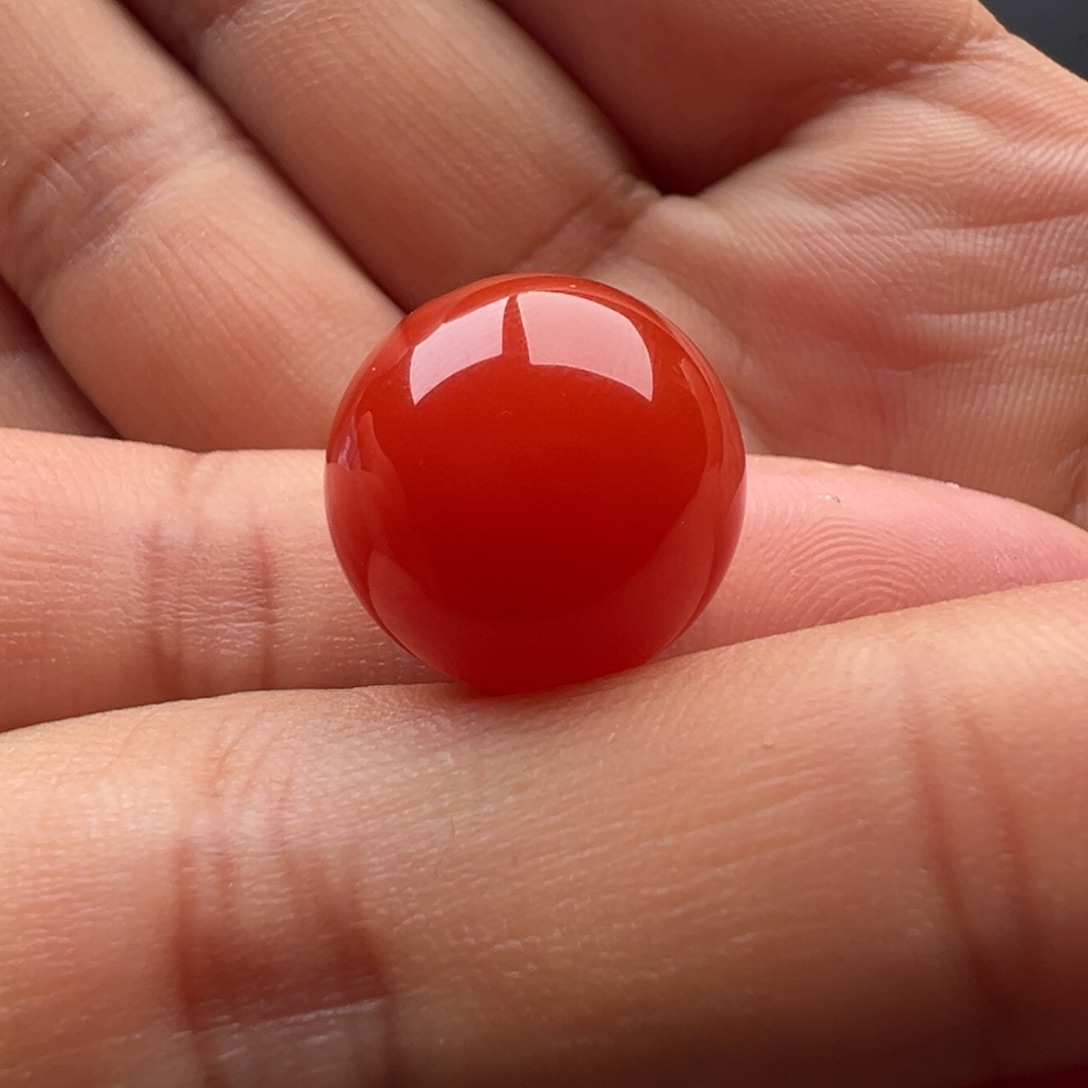 南红玛瑙未镶嵌圆珠15.6