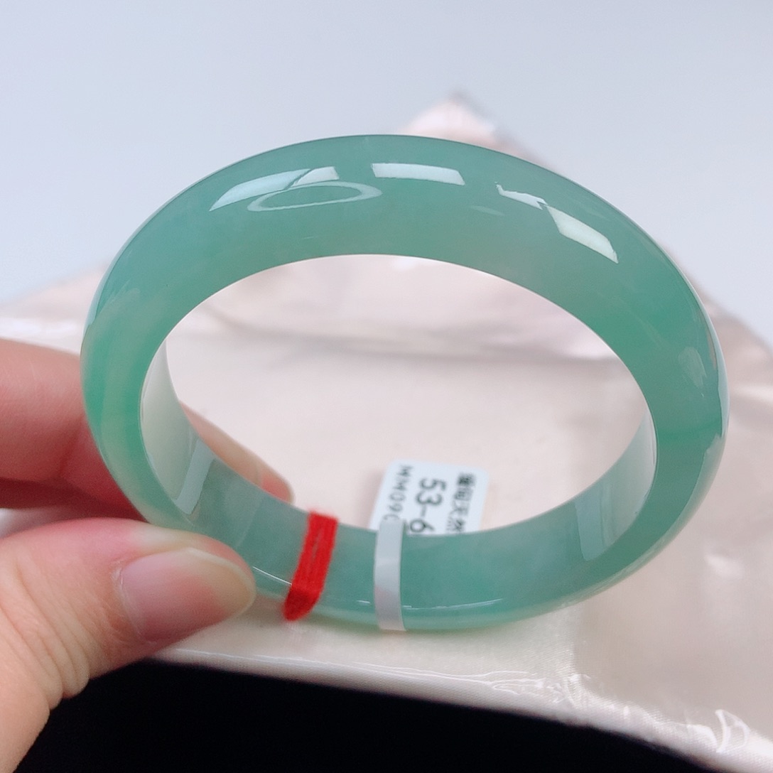 未镶嵌手镯翡翠53正圈