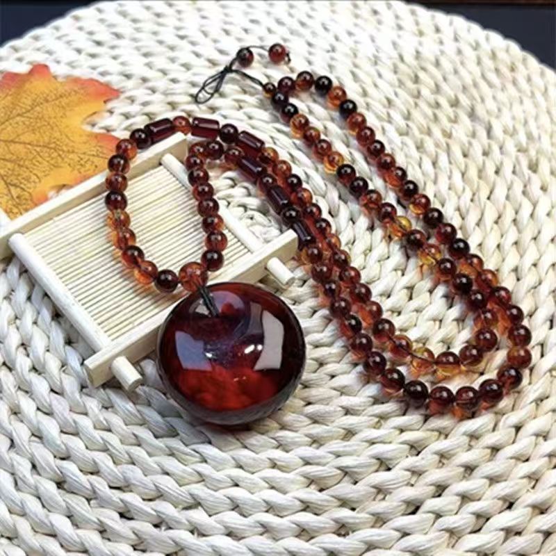 血药珀公主平安扣吊坠  XL-1013