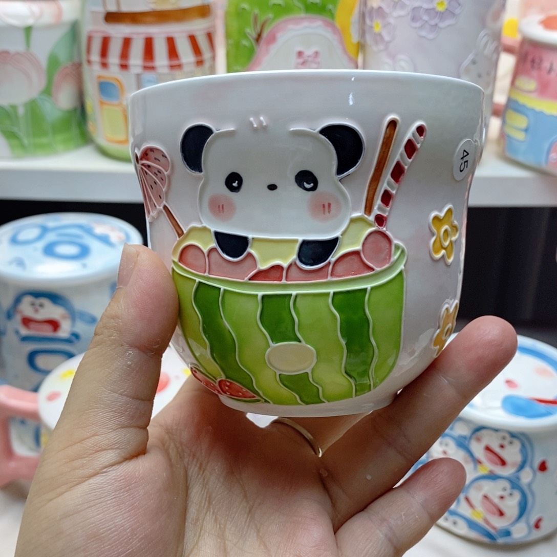 手绘手工制作陶瓷微瑕45