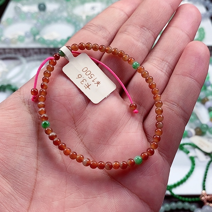 翡翠手链未镶嵌卡3.6