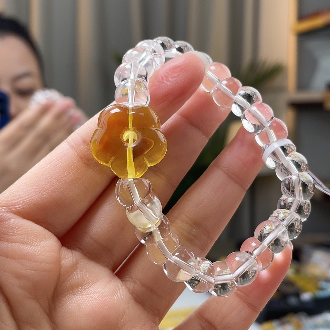 琥珀裸石未镶嵌琥珀手串