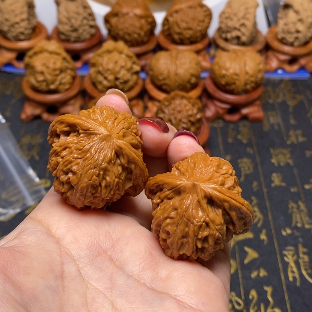 文玩核桃把件磨盘全品38➕