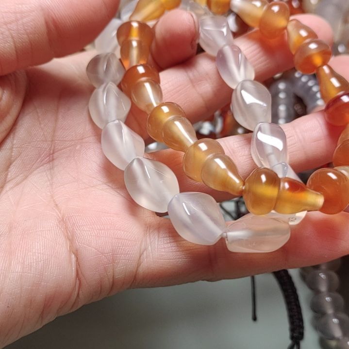 海***藻玛瑙/玉髓未镶嵌戒指