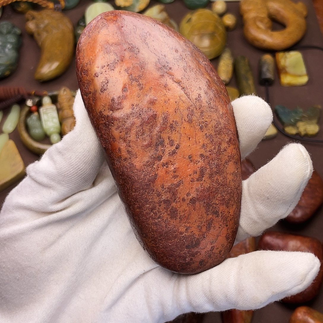 岫岩河磨玉（透闪石质玉）未镶嵌颈饰