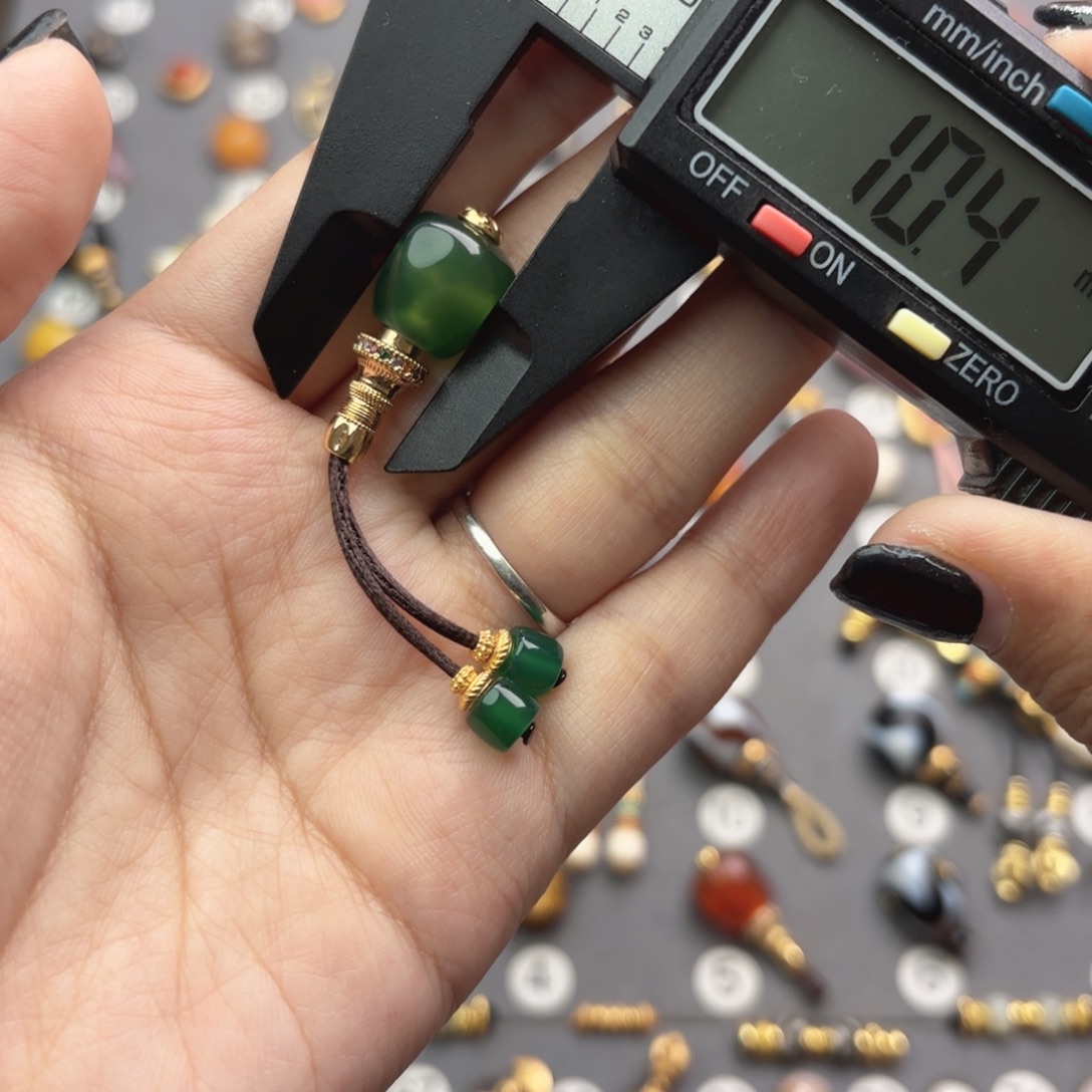 玛瑙/玉髓未镶嵌文玩配饰适配4-7mm的串