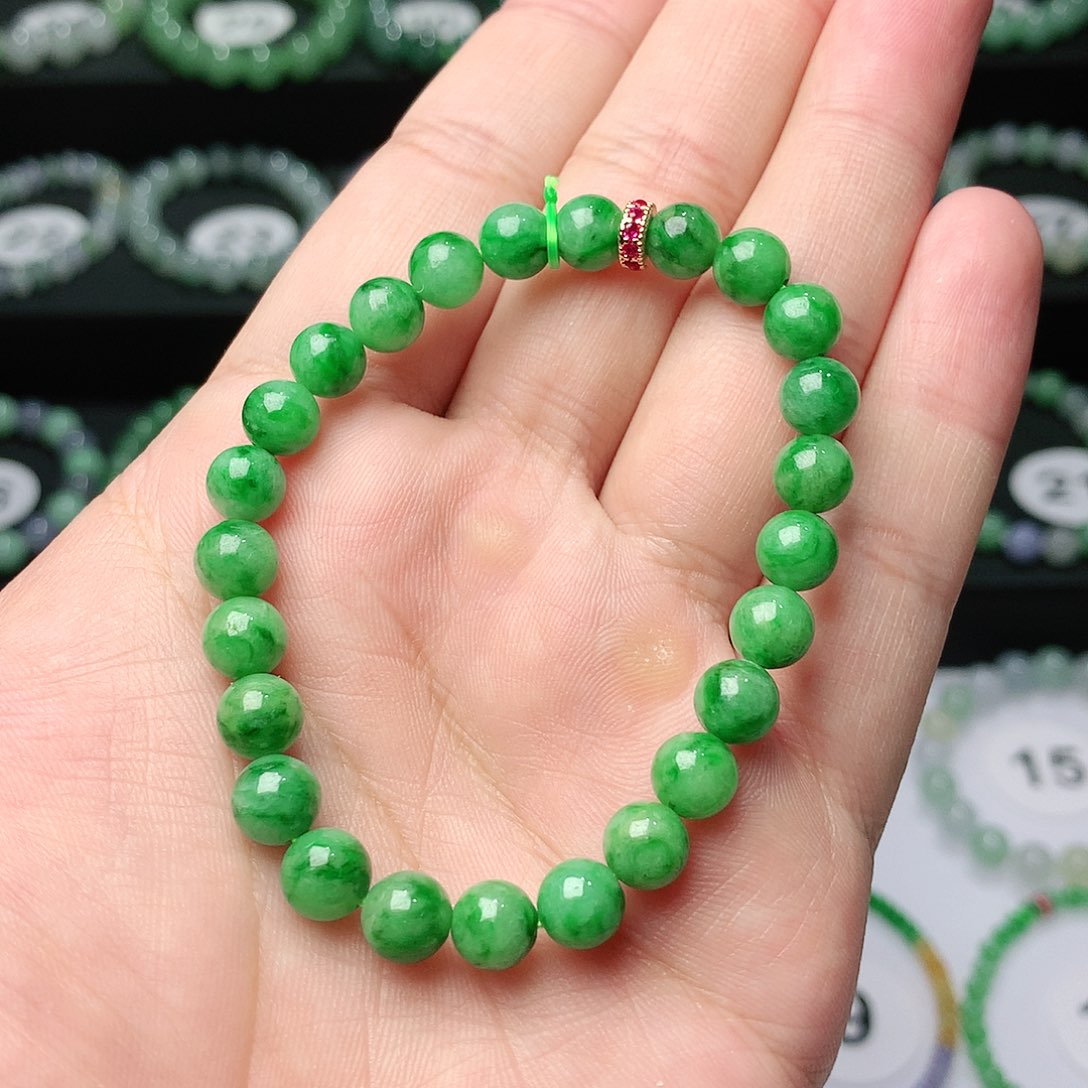 翡翠手链未镶嵌我**淘翡翠