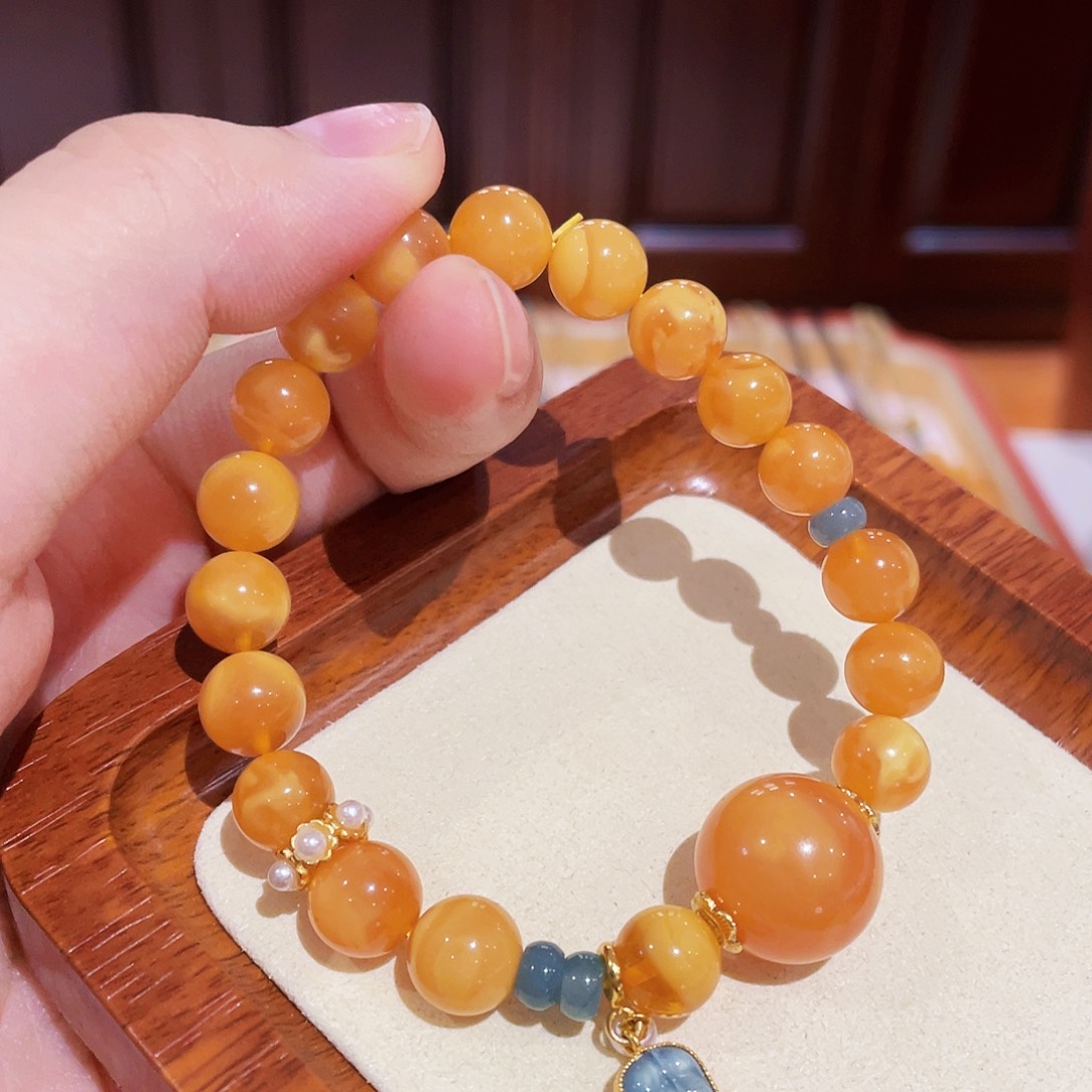 蜜蜡手链未镶嵌手串