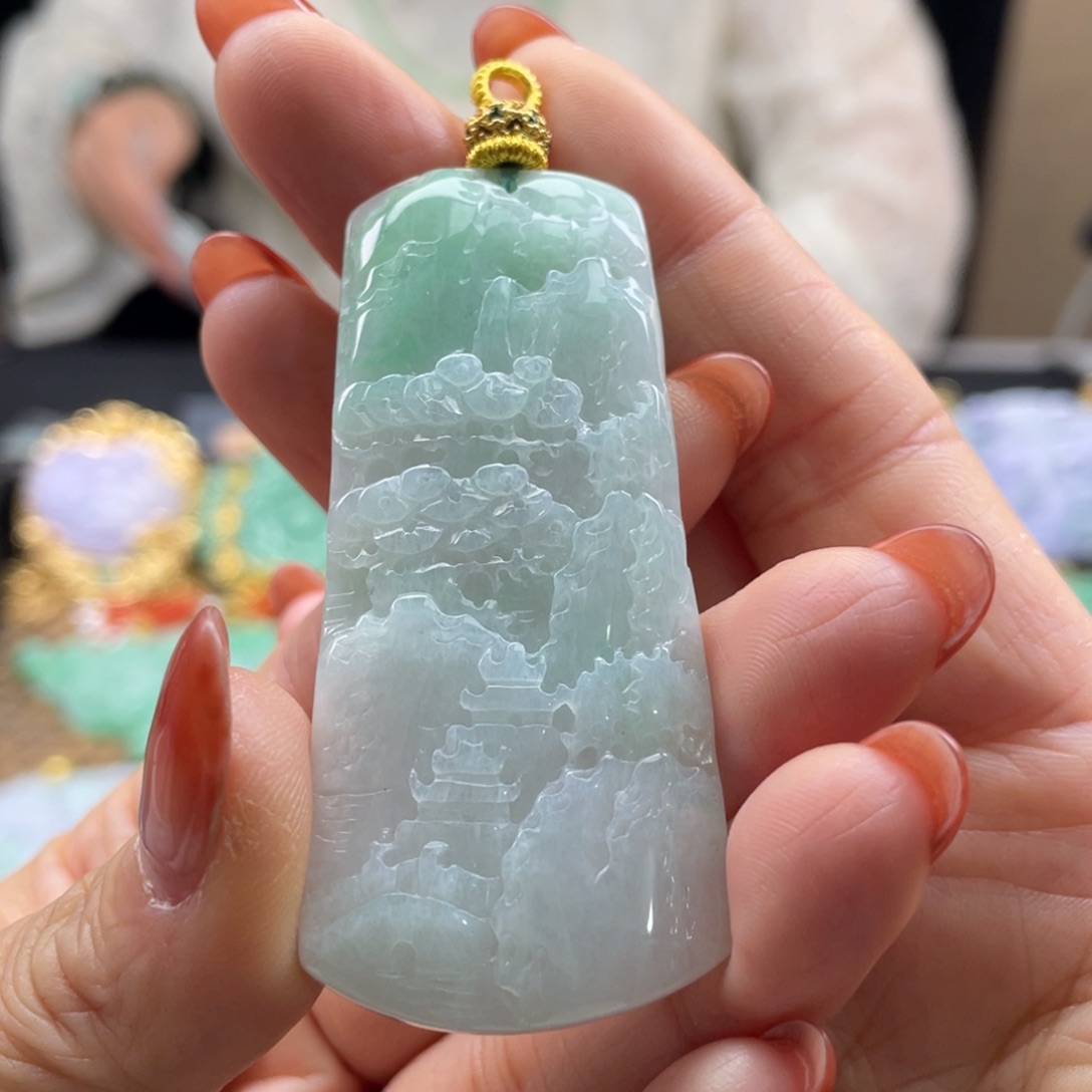 翡翠未镶嵌颈饰代编织