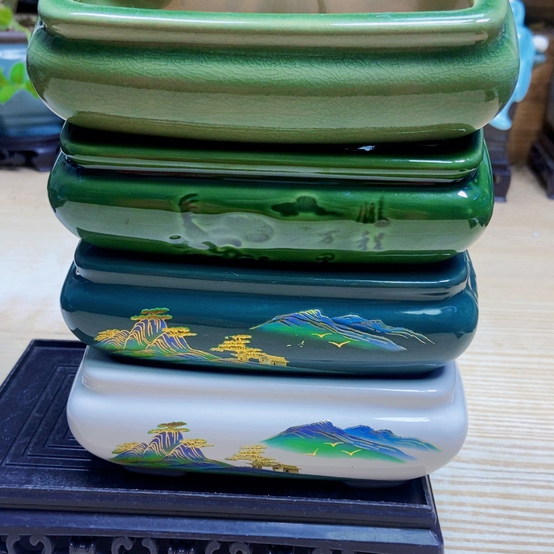 瓷片陶瓷花盆陶瓷艺术