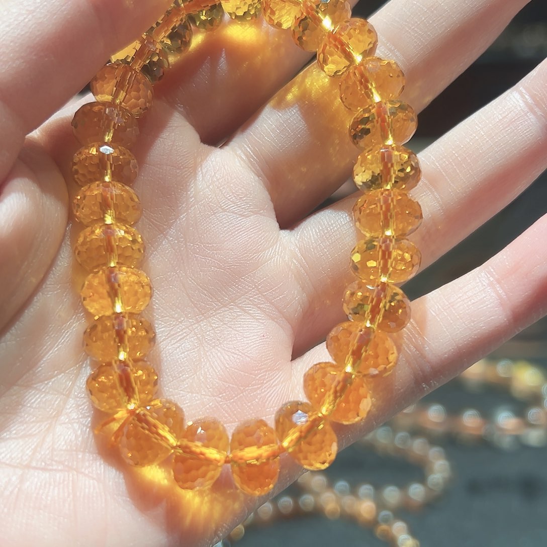 手串未镶嵌水晶黄水