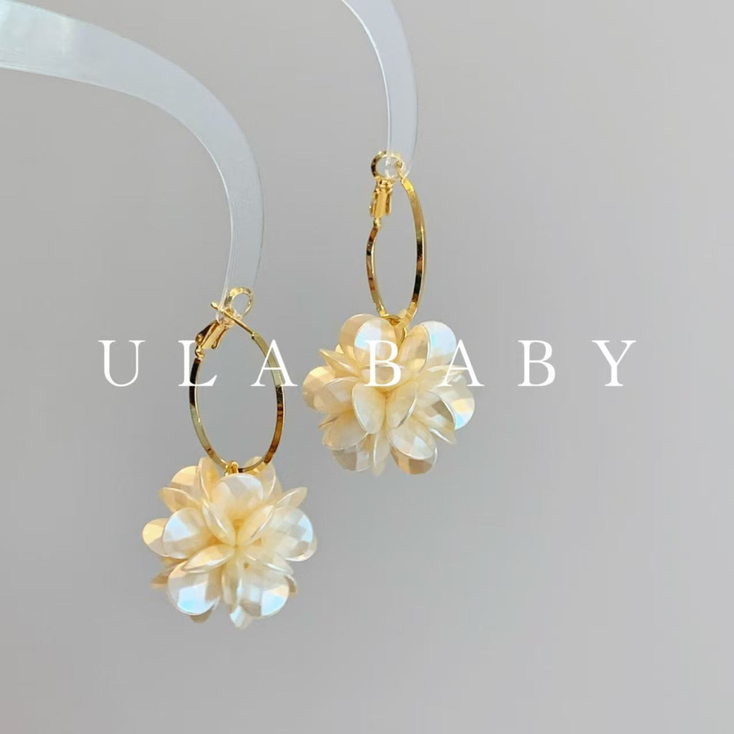 铜合金耳饰 【喜儿ula】10-10-6气质花团高级感法式小众耳钉