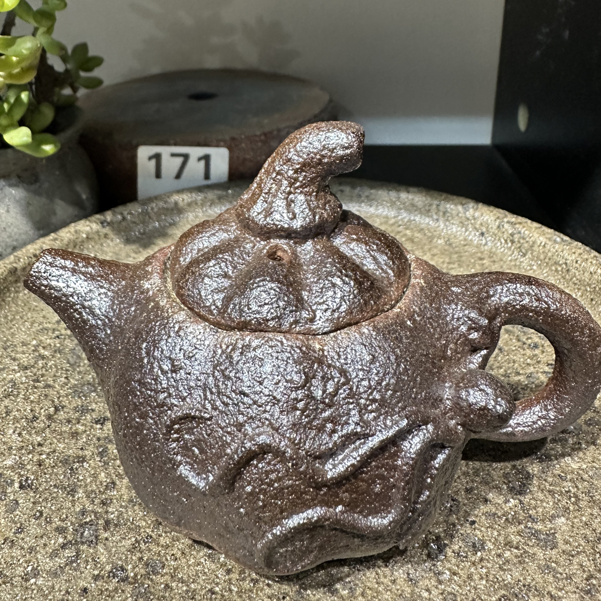 福利四川非遗古法烧制叶江制手工把把壶泡茶壶小南瓜容量120毫升