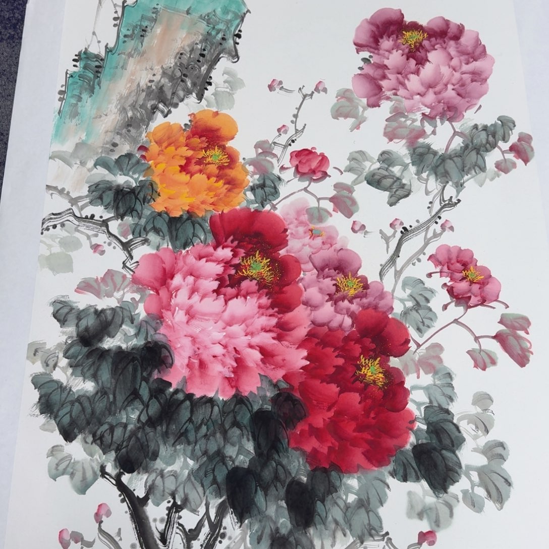 国画国画作品山水花鸟纯手绘